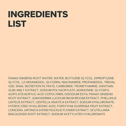 Beauty of Joseon Revive Snail Mucin Ginseng Serum Hydrating Peptide Facial Moisturizer Dark Spot Acne Scar Remover for Sensitive Face. Korean Skin Care for Men and Women (2 Fl.Oz.)
