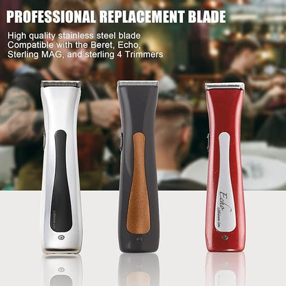 Mag Timmer Blade Replacement 2111 Blades Compatible with Wahl Sterling Mag Trimmers Blades,Fits Sterling Mag Trimmer 8841/8143 /8700/8779 and Beret 8841 Trimmer (Silver/2Pack)