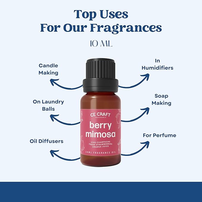 CANDECraftCo Premium Fragrance Oil – Diffuser Oils Fragrances Scented for Home, Candle Soap Making Supplies, Aromatherapy Blends for House (0.34 Fl Oz) (2-Pack, Pink Sugar)