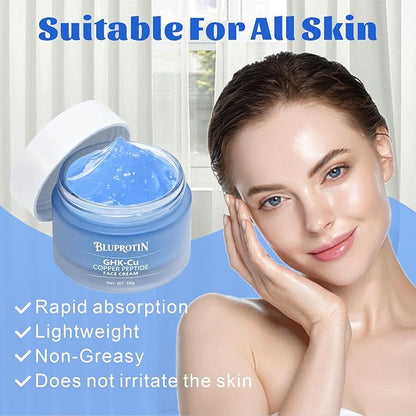 Copper Peptide Face Cream Anti-Aging and Firms Skin GHK-Cu Peptide locks in moisture and repairs skin imperfections 50g