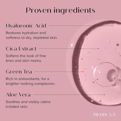 MEDIX Fragrance Free Firming Retinol Body Lotion + 3% Hyaluronic Acid Serum Booster 2pc Skin Care Set | Crepey Skin Care Treatment | Anti Aging Body Cream & Face Moisturizer For Crepe Skin & Dry Skin