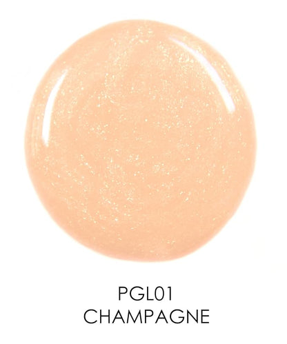 Palladio Lip Gloss, Non-Sticky Lip Gloss, Contains Vitamin E and Aloe, Offers Intense Color and Moisturization, Minimizes Lip Wrinkles, Softens Lips with Beautiful Shiny Finish, Champagne