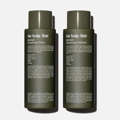 Nécessaire Rosemary Hair Duo | Multi-Protein Strengthening Shampoo + Conditioner For Thinning Hair. For Women + Men. Good For All Hair Types/Textures. Free Of Sulfates. Color-Safe. 250 ml / 8.4 oz