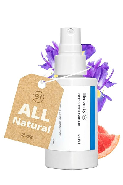 Natural Spray Deodorant for Women & Men, Aluminum-Free, 24 Hours Odor Protection, Long-Lasting Fragrance Body Mist, Travel Size, Suitable for Sensitive Skin – Bombshell Garden, 2.0 fl oz