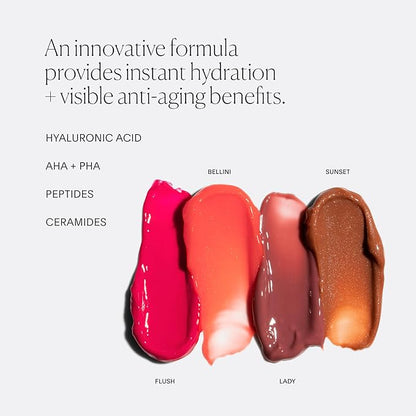 U Beauty The PLASMA Tinted Lip Compound - Anti-Aging & Anti-Wrinkle Lip Gloss, Hyaluronic Acid, Shea Butter & Peptides for Hydration & Plumping, Lady- 15 mL