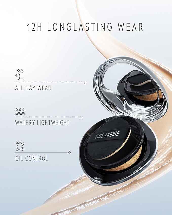 TIMELESS LUMINA MATTE PERFECTION CUSHION | Full Coverage, Weightless, Skin fit, Velvety Matte Finish, Oil-Control Waterproof Fondation, Sweatproof Flawless BB Cream CC (03 FAWN)