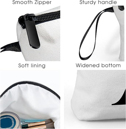 Birthday Friendship Womens Bridesmaid Proposal Personalized Gifts for Friend Sister Teacher Coworkers Bride Travel Makeup Cosmetic Bag with Mirror Valentines Mothers Day Christmas Graduation J