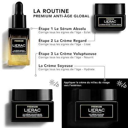Lierac The Silky Face Cream - Age Defying, Wrinkle-Minimizing Face Moisturizer Cream for Woman, Fine Lines, Hydrating, Tightens & Smooths Skin with Niacinamide & Hyaluronic Acid, Sensitive Skin - 50ml