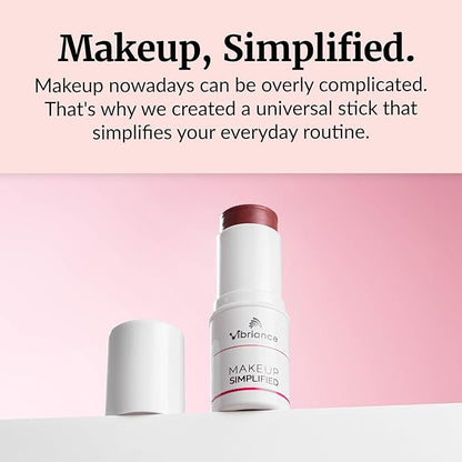 Vibriance Cream Blush Stick - All-in-One Blush, Lipstick, Contour for Mature Skin - Cheek Tint Creme Rouge - Makeup Simplified in Radiance