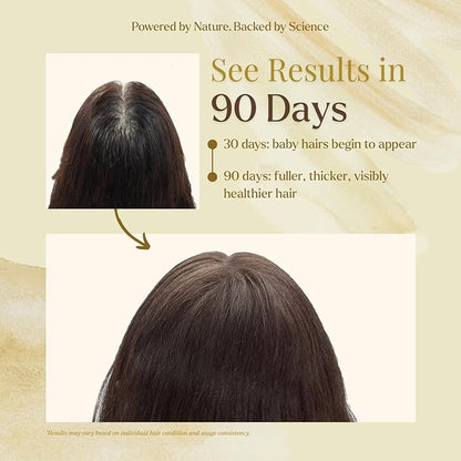 D'Cherlane Hair Growth Oil – Scalp Treatment with Rosemary, Argan, Coconut & Castor Oil Organic | Lightweight, Non-Greasy Formula for Fuller, Thicker, Stronger Strands | For All Hair Types