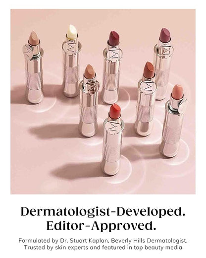 KAPLANMD Perfect Pout SPF Lipstick – Anti-Aging Lipstick with SPF 30, Hyaluronic Acid & Maxi-Lip Peptide – Moisturizing Color for Dry Lips – Non-Sticky Cruelty-Free Formula – HOLLYWOOD