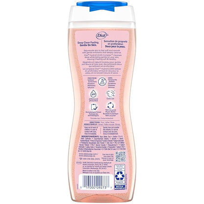 Dial Body Wash, Exfoliate & Restore Himalayan Salt, 16 Fl Oz (Pack of 4), Hydraclean Complex & Vitamin E, Gentle, Leaves Skin Feeling Nourished, Dermatologist-Tested, No Parabens & Sulfates