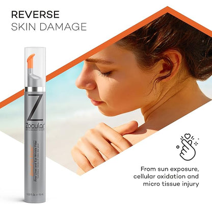 Zocufill Elixir Eye Gel and Face Serum - Eye Bags Treatment for Women and Men - Reduce the Appearance of Dark Circles, Puffy Eyes, Fine Lines and Wrinkles