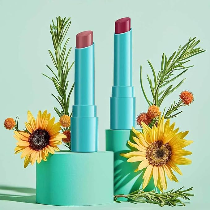 3PCS Hydrating Lip Tint Lipstick Set,Long-Lasting Matte Finish Moisturizing Tinted Balm,Natural Ingredients Strong Moisturizing Lipstick,Waterproof Lip Gloss Non-Stick Cup Lip Tint Stain(SET A)
