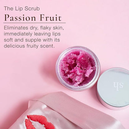Sara Happ Sweet Clay Mask + Passion Fruit Sugar Scrub Lip Duo - Exfoliating Lip Treatments, Exfoliator Scrub, Moisturizers for Dry and Flaky Lips, Vegan (0.47 Oz and 0.5 Oz jars)