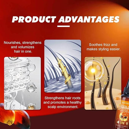 Batana Oil for Hair Growth, 4-In-1 Batana Oil,Pumpkin Seed,Rosemary, and Castor,Nourishes hair for Men Women 2pcs