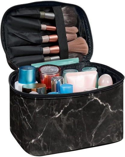 JoyLamoria Marble Print Cosmetic Bag Printed Handbag Coin Purse Wallet Tote Pouch
