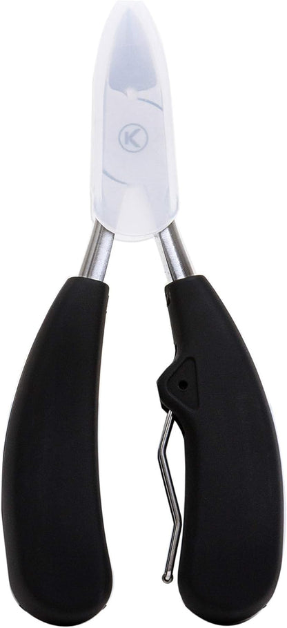 Kohm Toenail Clippers | Extra-Wide Blade & Non-Slip Grip for Thick, Ingrown & Fungal Nails | Heavy Duty Nail Cutter for Seniors, Men, Women & Pets
