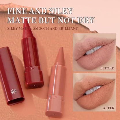 Jolilab Compact 3 - Pc Gradient Matte Lip Crayons – Long - Lasting, Waterproof, Perfect for On - the - Go Looks