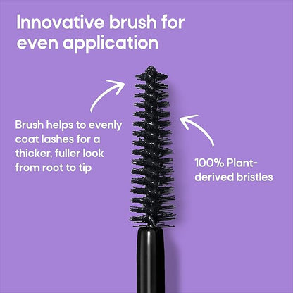 Almay Thickening & Tint Mascara, Instant Soft Full Volume, Conditions & Darkens Natural Lashes Over Time, No Flaking or Clumping, 403 Black Brown, 0.28 fl oz