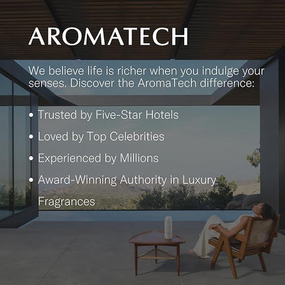 AromaTech White Tea and Thyme Aroma Essential Oil Blend: Luxury Hotel Inspired Aromatherapy with Tea Leaf, Fresh Thyme & Amber for Ultrasonic Diffusers & Nebulizers - 16 fl oz, 500 mL