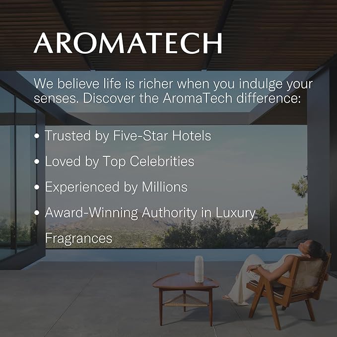 Aromatech White Tea & Bamboo Aroma Essential Oil Blend: Luxury Hotel Inspired Aromatherapy with for Ultrasonic Diffusers & Nebulizers - 16.9 fl oz, 500 mL