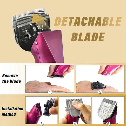 2 Pack Detachable Adjustable Pet Dog Grooming Clipper 5-in-1 Blade Compatible with WAHL Professional Animal Blade Arco, Bravura, Chromado, Creativa, Figura, and Motion Pet, Dog, and Horse Clippers