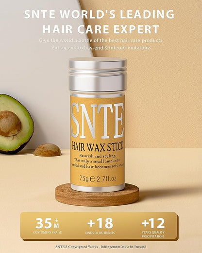 Hair Wax Stick for Wig, Wig Band for Wig Glue Lace Glue - Smooth Flyaways, Sleek Ponytails, Buns, Updos, Baby Hairs, Edge Control