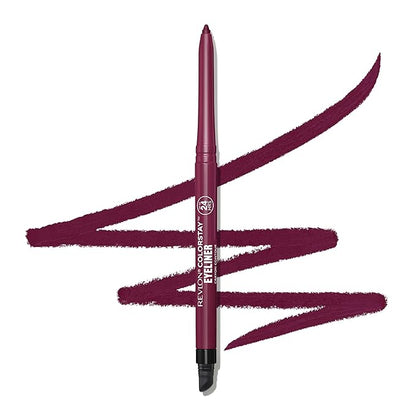 REVLON ColorStay Pencil Waterproof Eyeliner, Smudge-Proof, Eye Makeup with Built-In Sharpener, Stocking Stuffer for Women, 211 Cherry, 0.01 oz