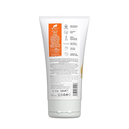 Dr. Organic Manuka Honey Face Wash | Gentle, Soothing, Cleansing, For Dry and Sensitive Skin, Certified Organic, Paraben & SLS-Free, Natural, 150 mL / 5 fl oz
