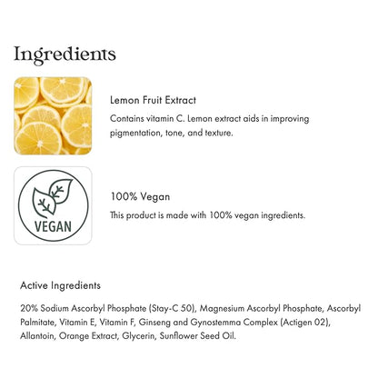 emerginC 20% Vitamin C Facial Serum - Extra Strength Micro-Encapsulated Spheres to Help Address Visible Signs of Aging (1 Ounce, 30 ml)