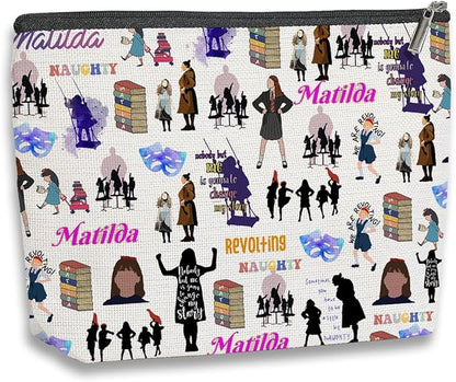Musical Inspired Gift Television Gift Comedy Tragedy Mask Theatre Drama Cosmetic Bag Musical Theatre Gift Travel Toiletry Makeup Organizer Zipper Pouch