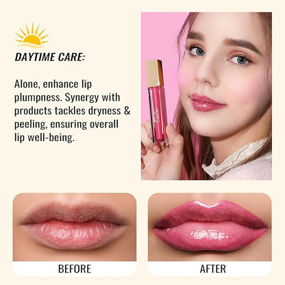 Oulac Red Pink Lip Gloss High-shine Moisturizing Lip Gloss Oil Colorful Shade Liquid Lipstick Non-stick Cup Glitter lipstick Lip Tint Reduce Fine Lines Lip Glaze For Dry Lip C13