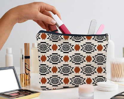 IWXYI Western Makeup Bags With Zipper - Travel Toiletry Gifts For Women