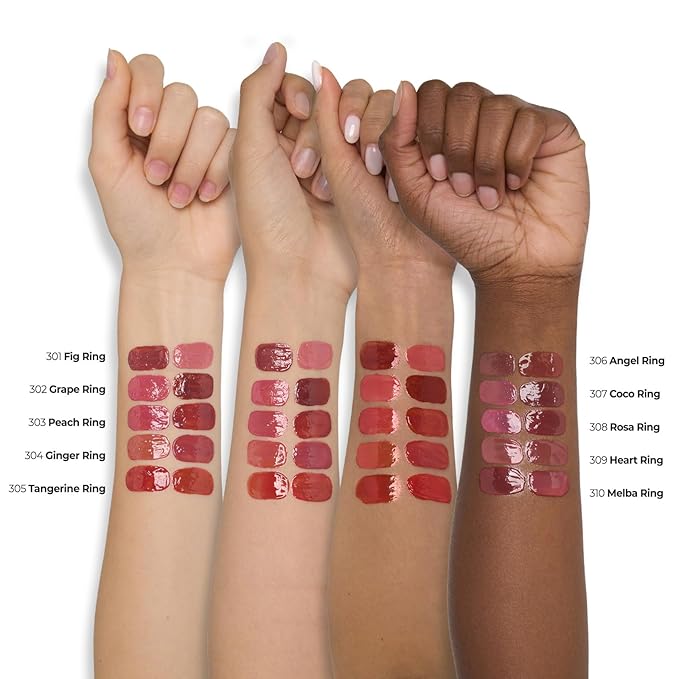Laka Jelling Nude Gloss, 4.5g/0.15oz, Sheer Hydrating Lip Oil with No Stain, Non-Sticky, Nourishing Gloss for a Fresh, Glowy Look, Vegan, Clean Beauty Makeup, K-Beauty (#306 Angel Ring)