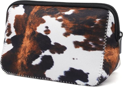 Cosmetic Bag Waterproof Neoprene Zipper Pouch Travel Portable Toiletry Makeup Bags Organizer Case for Women and Girls