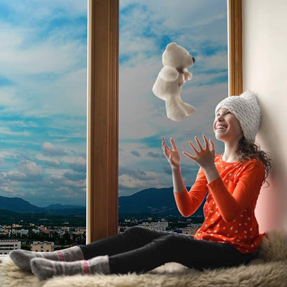 Volcanics One Way Window Privacy Film, Sun Blocking Window Tinting Film for Home Heat Control Mirror Tint Film Static Cling 23.6 x 78.3 Inches, Silver