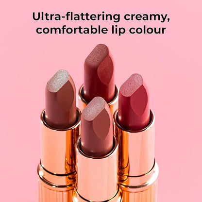 MCoBeauty - Crème Matte Luxe Lipstick - Long-Lasting Hydrating Soft Matte Lipstick with Square-Tip Bullet - Very Shelley, Taupe Nude Shade - 3.5g - Lip Makeup