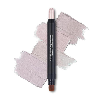Rose Pink Dual Ended Eyeshadow Stick 12 Colors Matte and Shimmer Waterproof Long Lasting Creamy Eyeshadow Pencil for Smokey Eye Natural Everyday Makeup