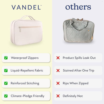 VANDEL Waterproof Hanging Toiletry Bag for Travelling, Hanging Makeup Bag, Cosmetic Travel Bags for Women Travel Toiletry Bags, Makeup Case Toiletries Organizer Hygiene Bathroom Shower Caddy