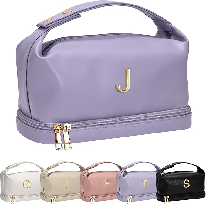 Bachelorette Gifts - Makeup Bag for Women, Bridal Shower Gift for Her Travel Toiletry Bag