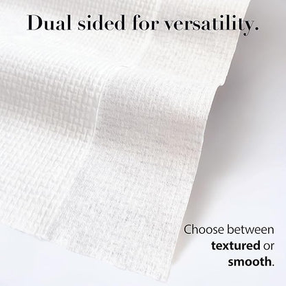 Cotton Towels | Disposable Face and Makeup Wipes | Natural, Biodegradable | Plant Based Facial Towelettes | Ideal for Sensitive Acne Prone Skin, Travel, Baby Care, 50 Ct, 1 Pk