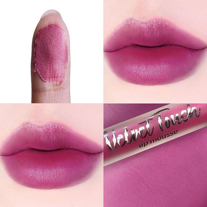 COOL STORY Velvet Lip Stain Mousse, Lip Tint Long-Lasting Waterproof Matte Finish (05)
