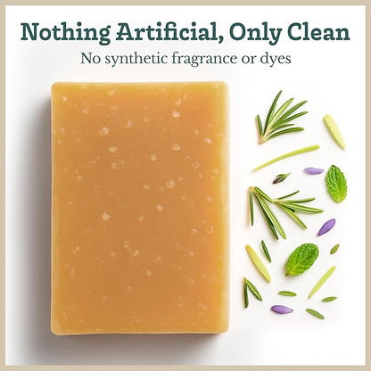 Southern Natural Goat Milk Soap Bar - 3 Pack Essential Oil Blend - For Dry Sensitive Skin. Natural Handmade Face & Body Soap For Men & Women. (Net 12 oz)