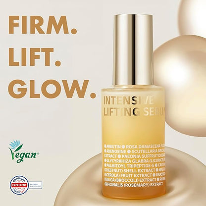 ISOI Intensive Lifting Serum, Premium Hydrating Serum for Skin Elasticity & Firmness, Instant Face Lift, Daily Care for Face & Neck, Korean Skin Care (1.18 fl. oz, 35ml)
