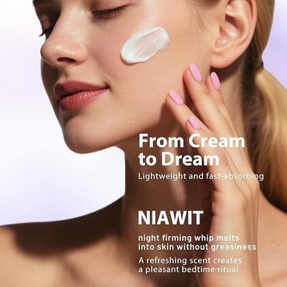 Overnight Toning Body Whip – For Loose Crepey Skin on Arms, Thighs & Belly | Firming, Moisturizing & Anti-Wrinkle Night Cream to Improve Tone While You Sleep, 4.23 fl.oz