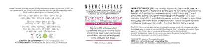 NeedCrystals Microdermabrasion Crystals DIY Facial Scrub. Natural Face Exfoliator for Dull or Dry Skin Improves Scars, Blackheads, Pore Size, Wrinkles, Blemishes & Skin Texture 4 oz. / 113 gr.