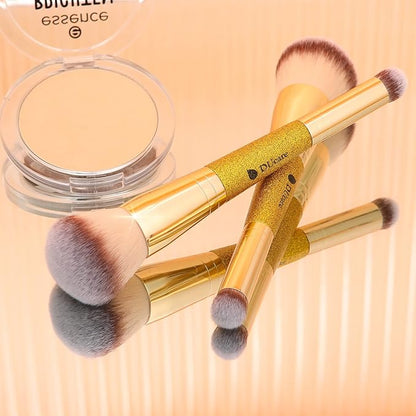 DUcare Powder Concealer Brush Foundation Makeup Brushes Double Ended Perfect for Rounded Taperd Liquid, Cream, Powder,Blending, Buffing