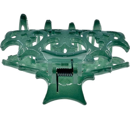 Camila Paris CP2907 French Hair Clip for Women, Green, Girls Hair Claw Clips Jaw Fashion Durable and Styling Hair Accessories for Women, Strong Hold No Slip Grip, Made in France