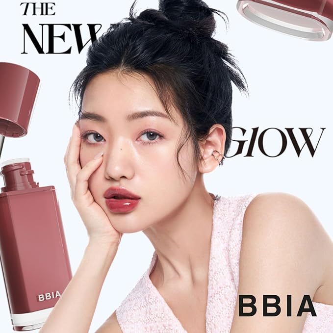 BBIA Glow Tint – Lip Plumping Volumizing Glossy & Glowy Lip Stain Naturally Moisturizing Comfortable Texture Lightweight Long-Lasting Vivid Color Non-Sticky Korean Makeup (01 CHAI, Pack of 1)